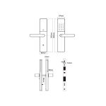 Digital Door Lock ISON H-9991 BL-4