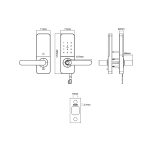 Digital Door Lock ISON H-9992 BL-4