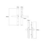 Digital Door Lock ISON S-9993 BL