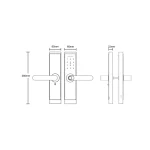 Digital Door Lock ISON SSL-M5101 BL ,Mortise 6072-6